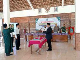 Peresmian Pengganti Antar Waktu Anggota Bamuskal Kalurahan Balong, Girisubo 